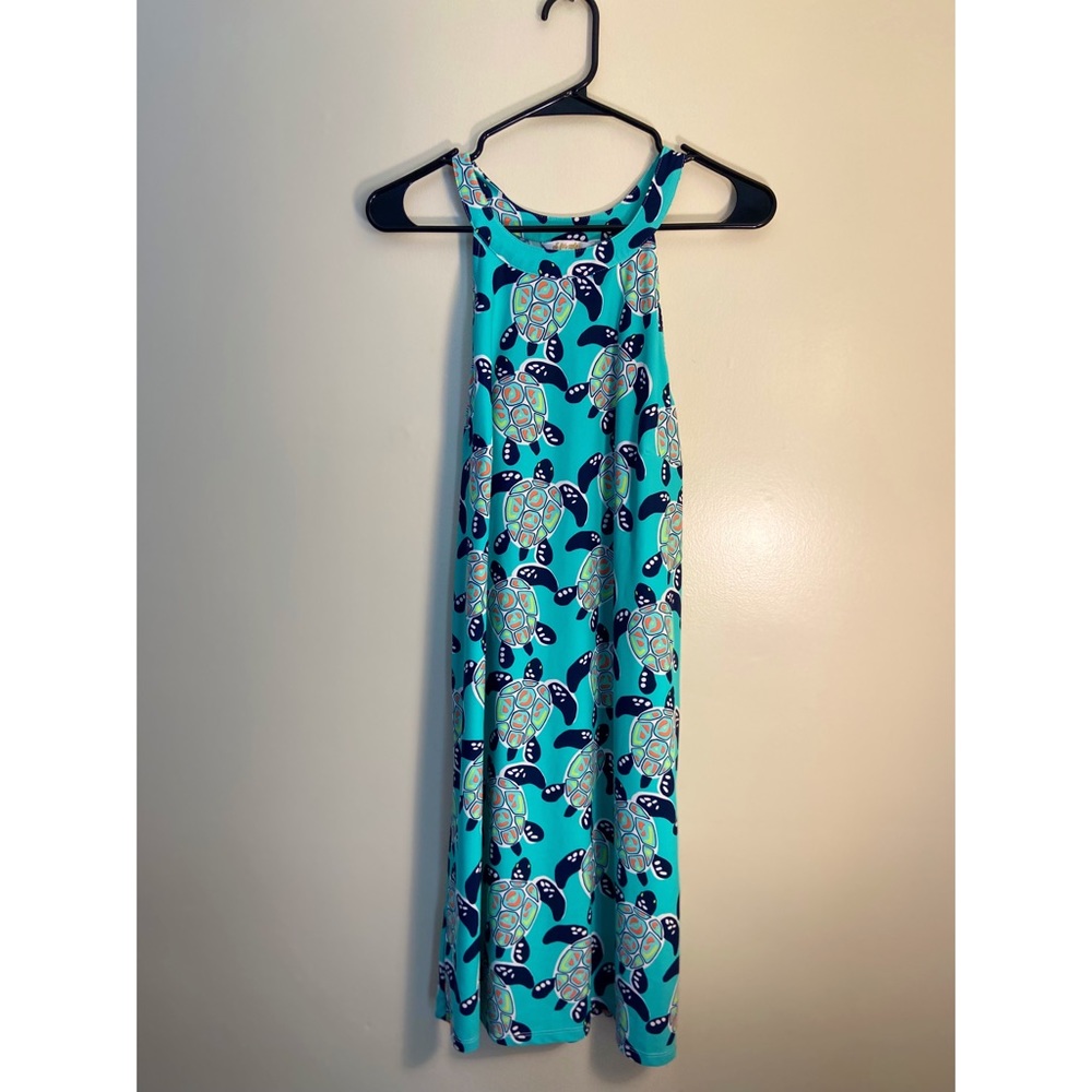 Turquoise Dress w/ Turtles